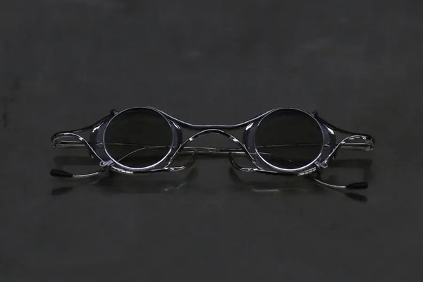 Rigards X TVA joint RG2003TVA stainless steel + titanium sunglasses RG-RG2003TVA-YHKTMQHP silver black frame transparent light gray lens